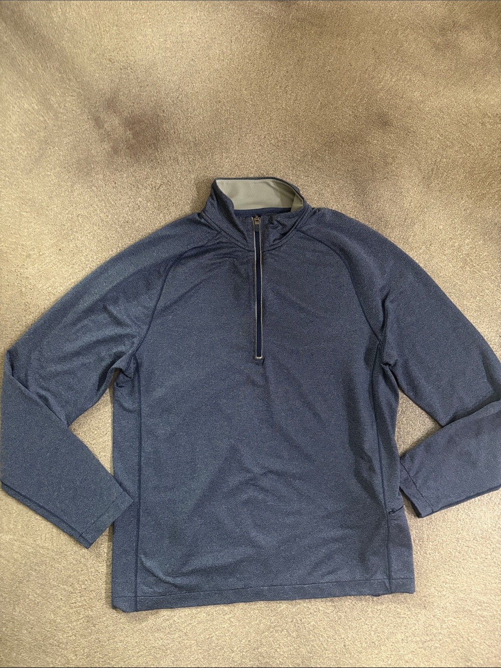 Vineyard Vines Men's Navy 1/4 Zip Performance Pullover (M)